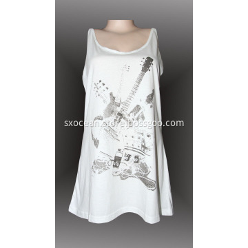 Lady's sleeveless vest cotton